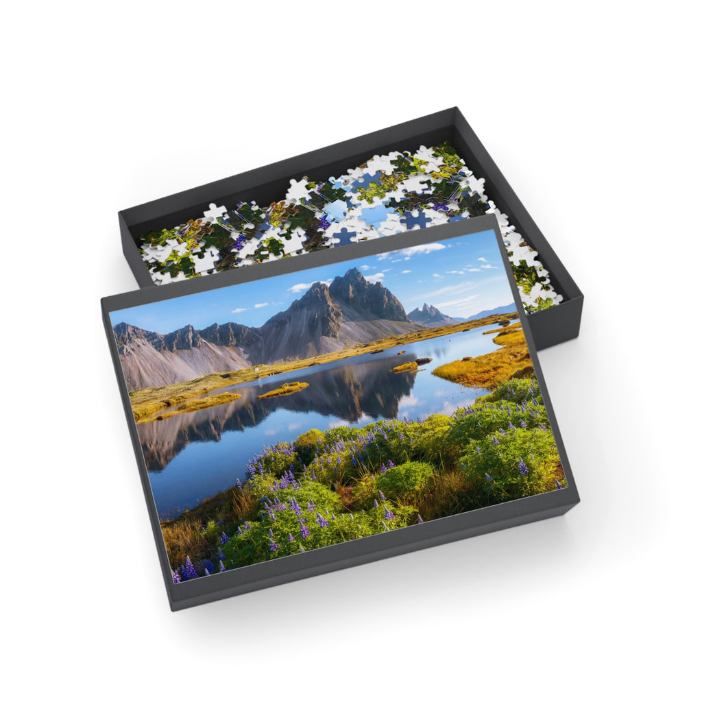 Scenic Mountain Lake Jigsaw Puzzle — Landscape Puzzle (96–1000 pcs)