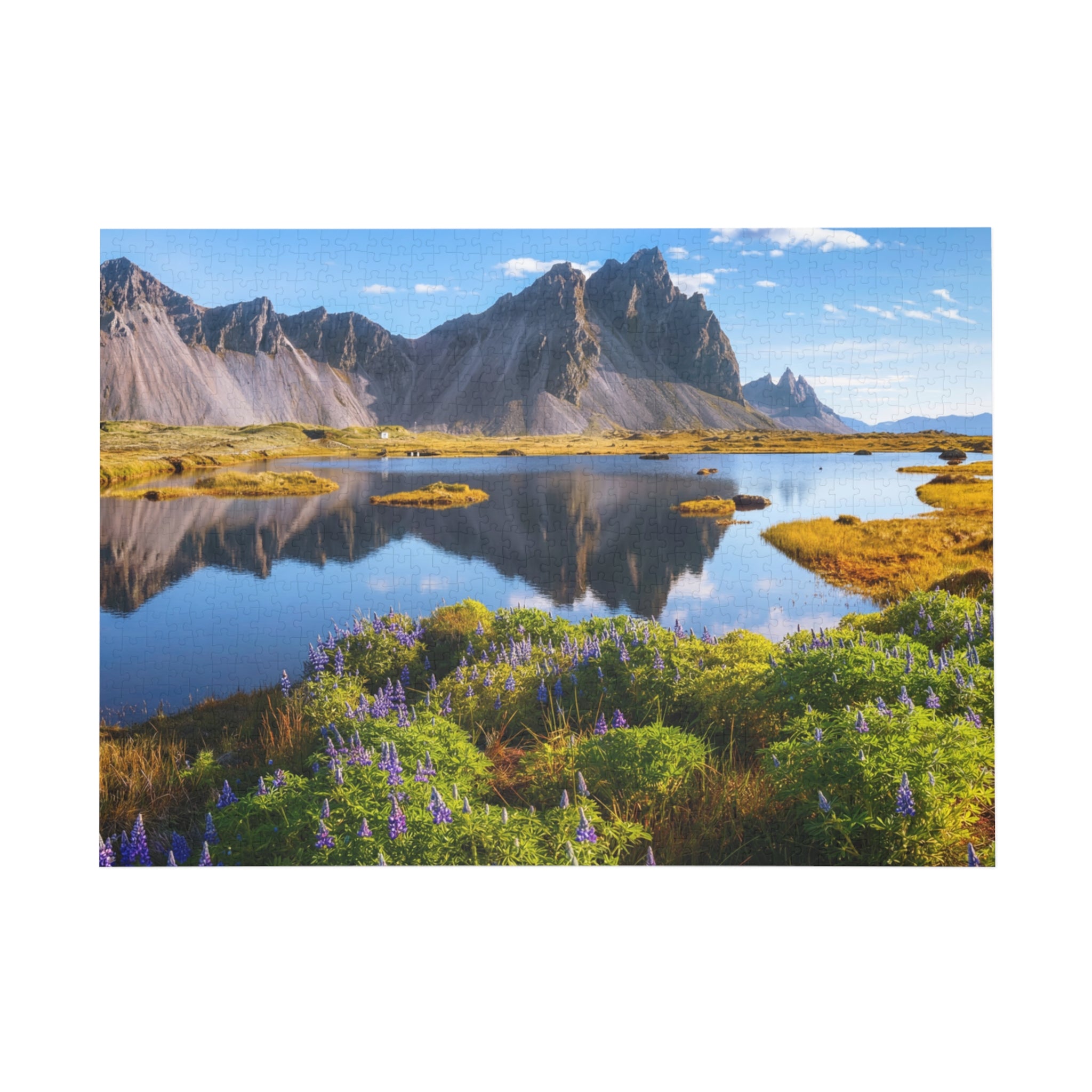 Scenic Mountain Lake Jigsaw Puzzle — Landscape Puzzle (96–1000 pcs)